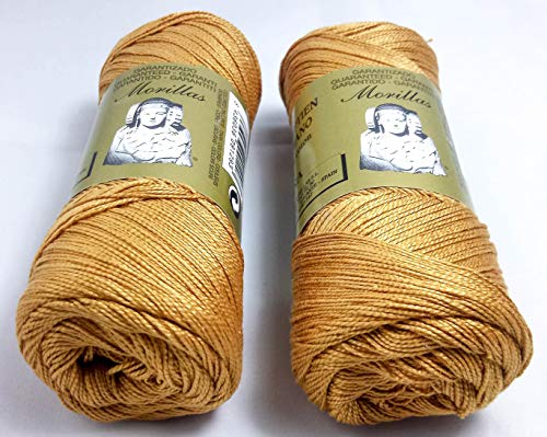 Morillas Zepelines Ne 8/2 filo cotone perlato miele 2x75 g