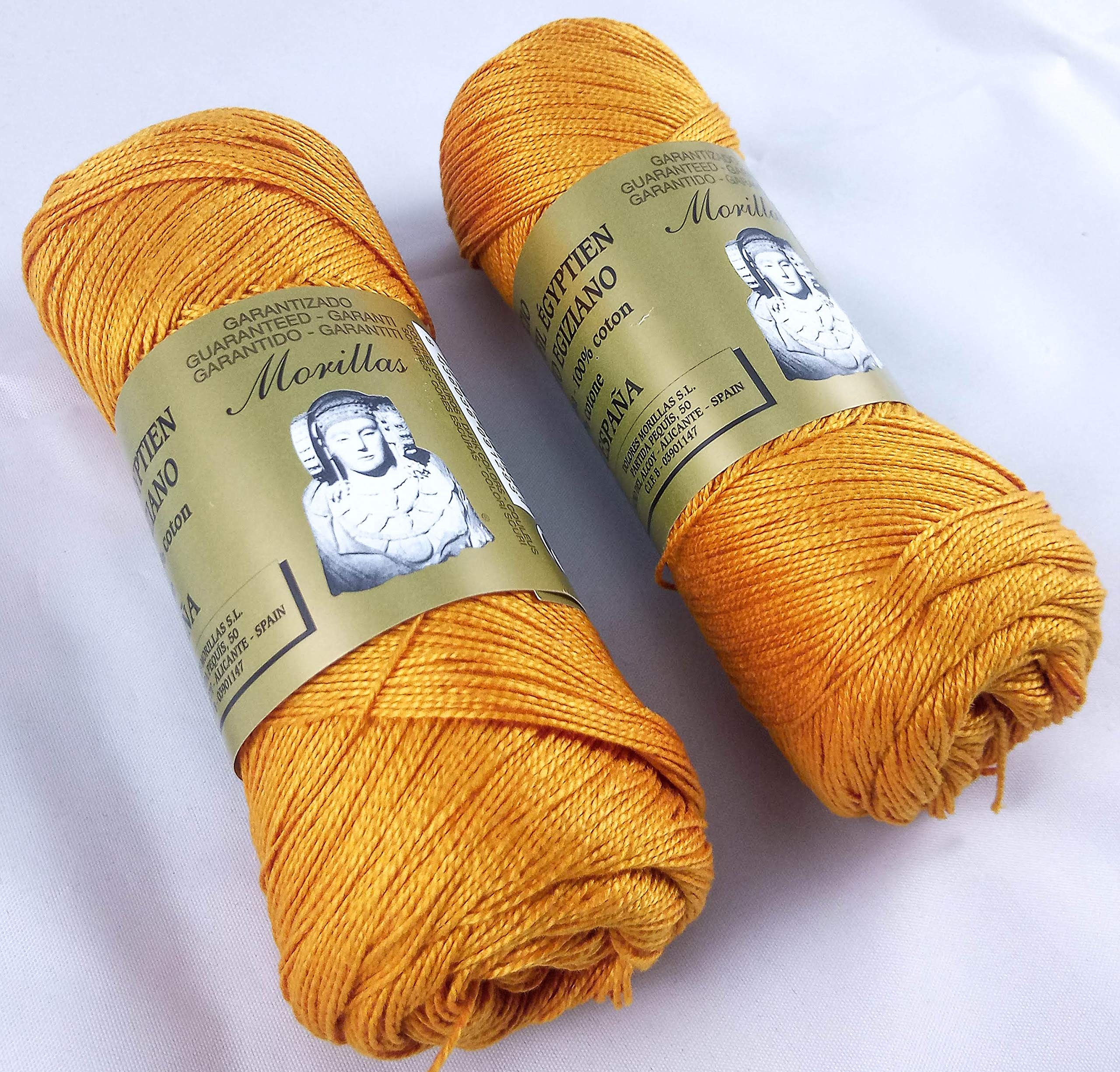 Morillas Zepelines filato cotone perlé arancione 2x75 g