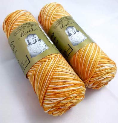 Morillas Zepelines Ne 8/2 cotone perlato giallo 28 2x75 g multicolore