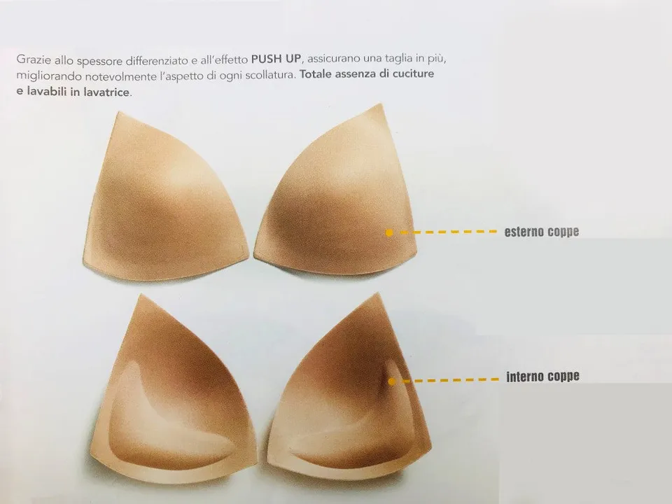 Il Filo di Arianna Coppe Triangolo coppe push-up spessore graduato