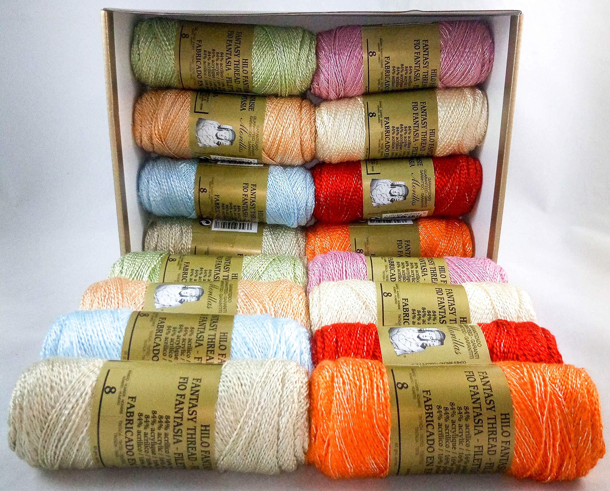 Morillas Zepelines Fantasia N.8 filato acrilico lucidi 16 gomitoli lurex