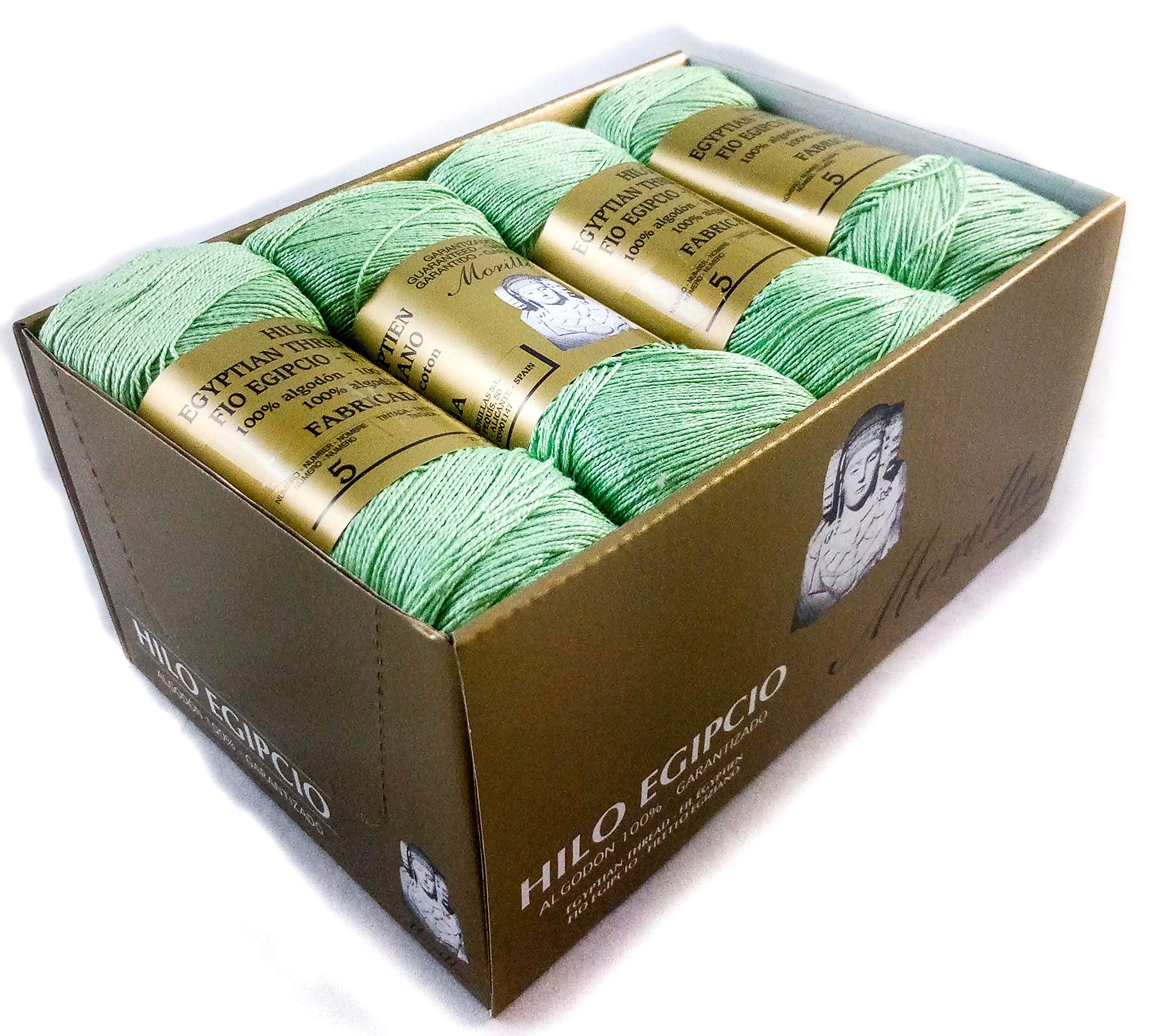 Morillas Zepelines Ne 5/2 filo di cotone verde 1 x8 mercerizzato