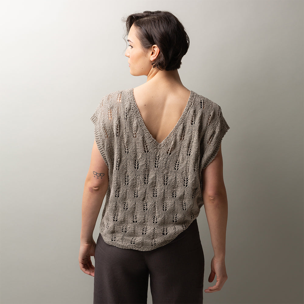Pascuali Aspen Leaf t-shirt schema maglia download cotone lino