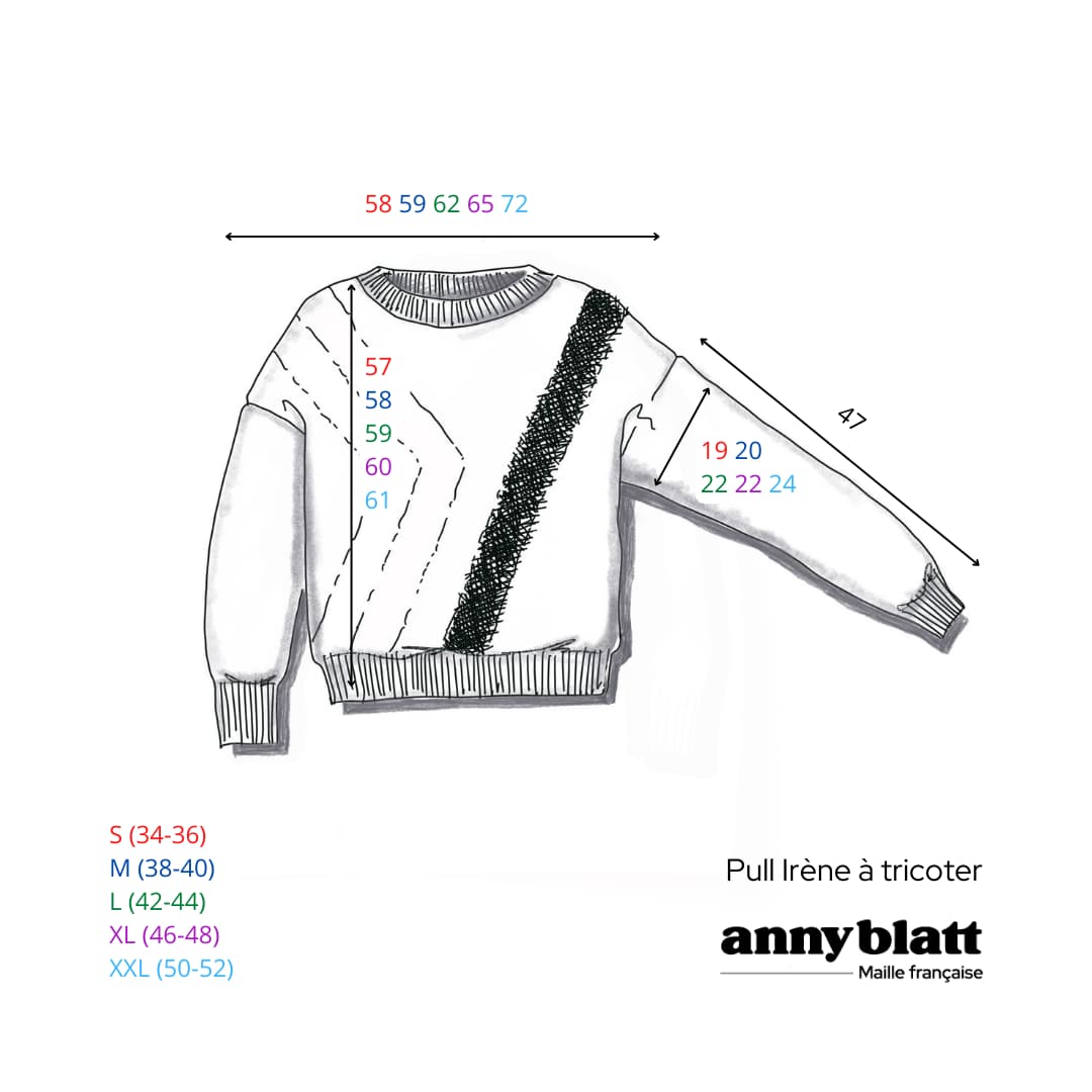 Anny Blatt Irene kit maglia mohair e seta chevron