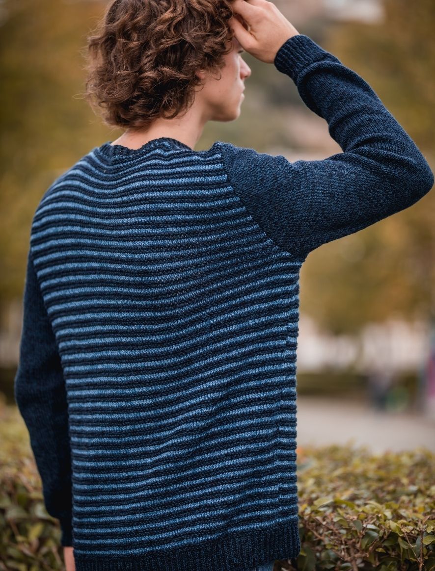 Rosarios4 328 Camisola Riscas schema maglione uomo