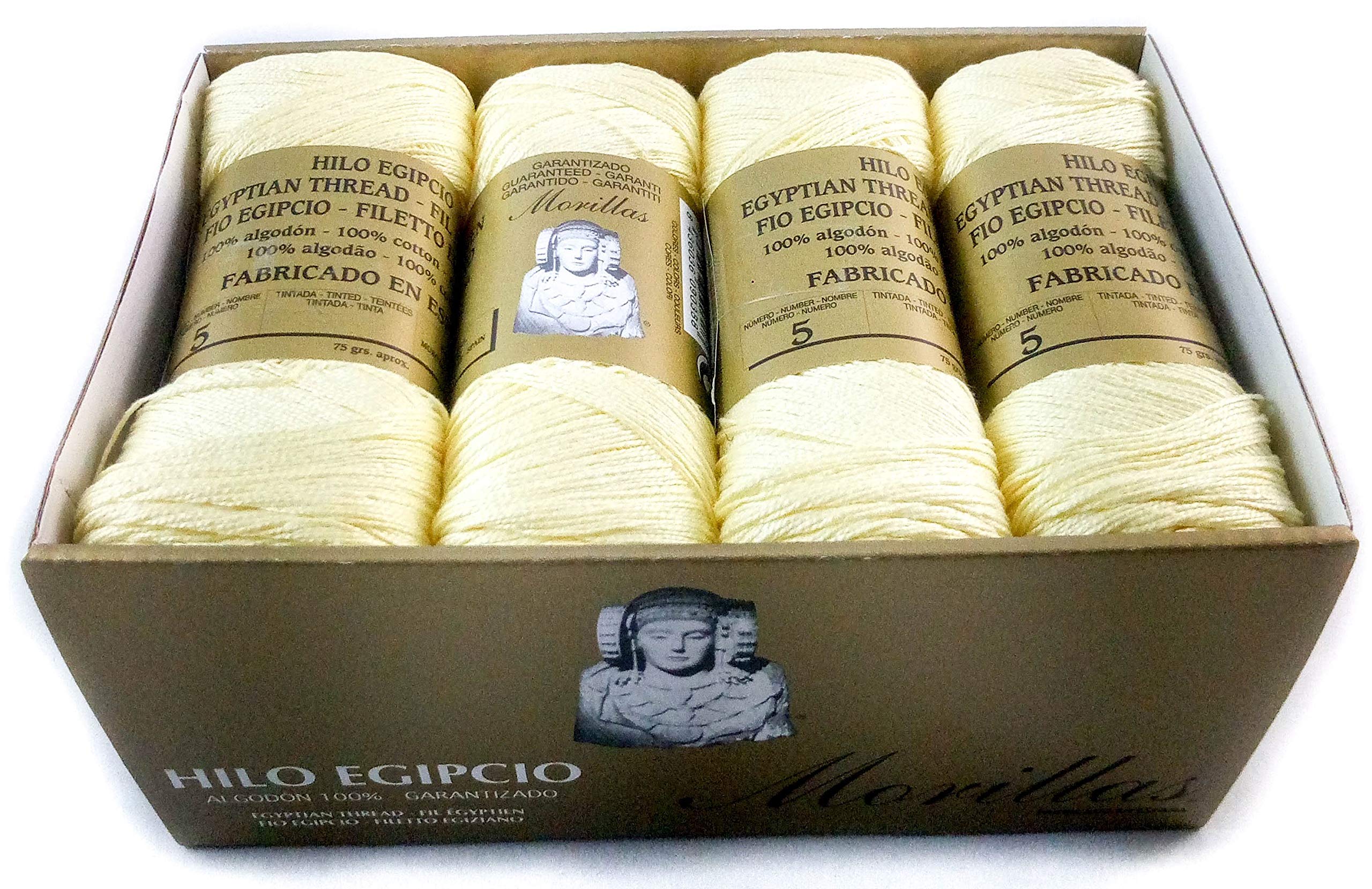 Morillas Zepelines Ne 5/2 filo di cotone giallo 3 x8 mercerizzato
