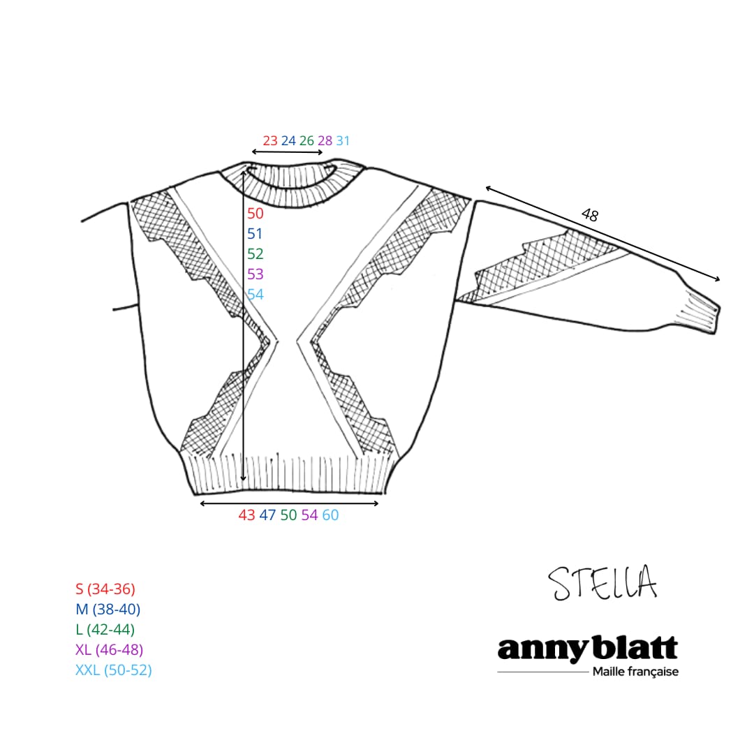 Annyblatt Stella modello maglia ai ferri angora dorato