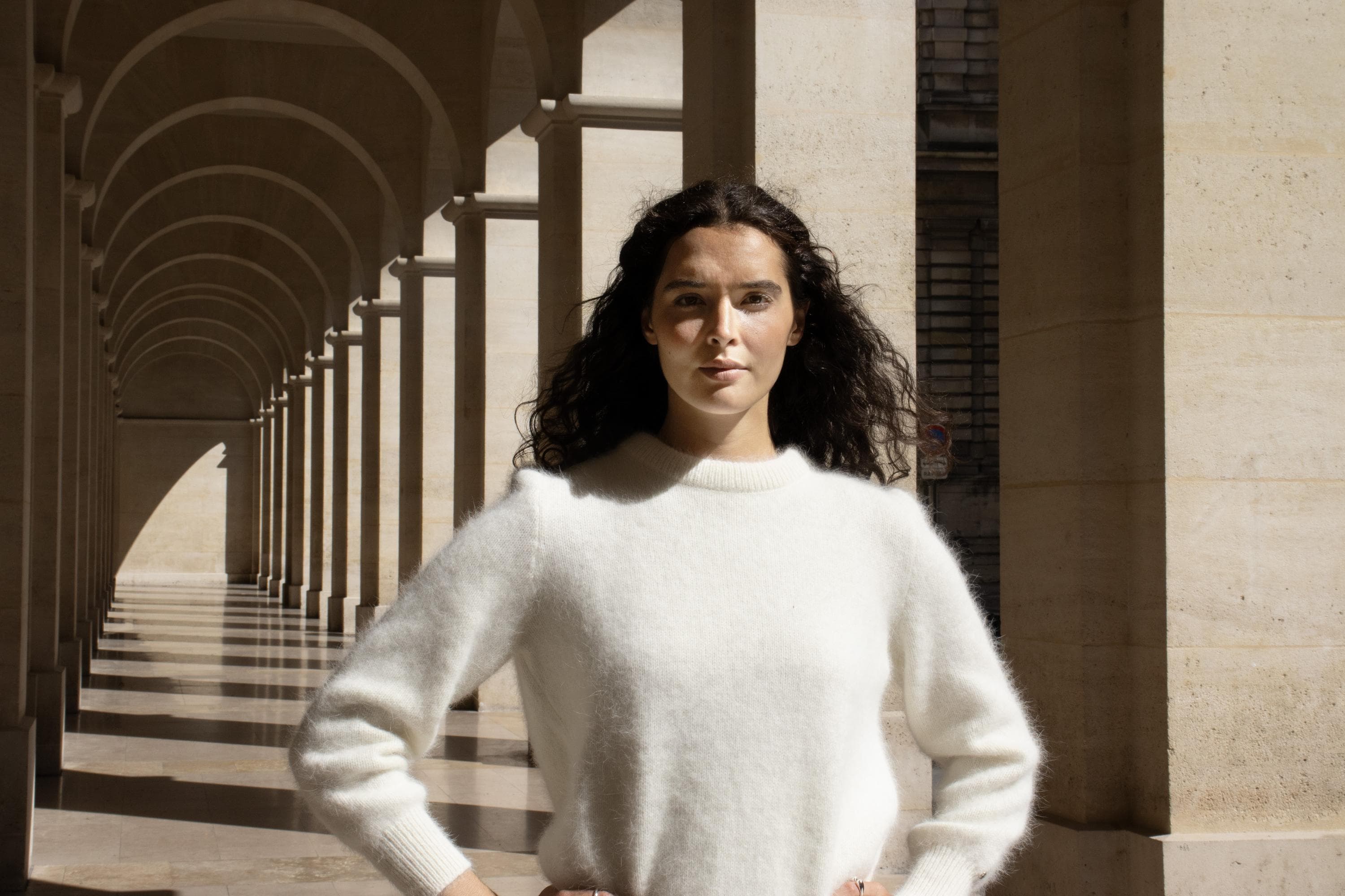 Anny Blatt Tina kit maglia angora collo rotondo S