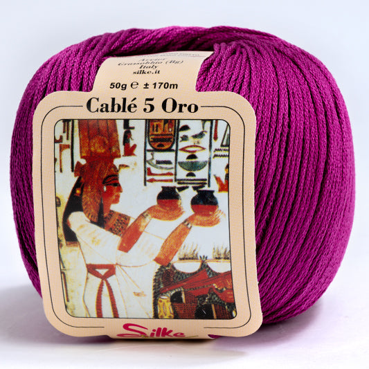 Il Filo di Arianna Cotone Cable 5 filato cotone 50 g tinta unita