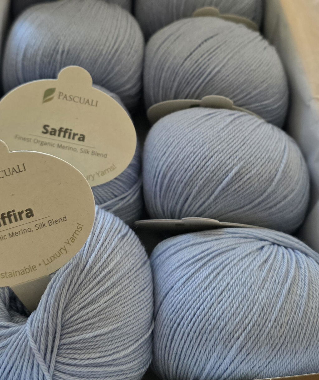 Pascuali Saffira filato lana merino e seta mano piena