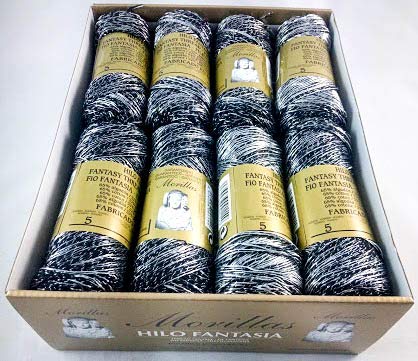 Morillas Zepelines Bombilla N.5 filo uncinetto nero 16x85 g