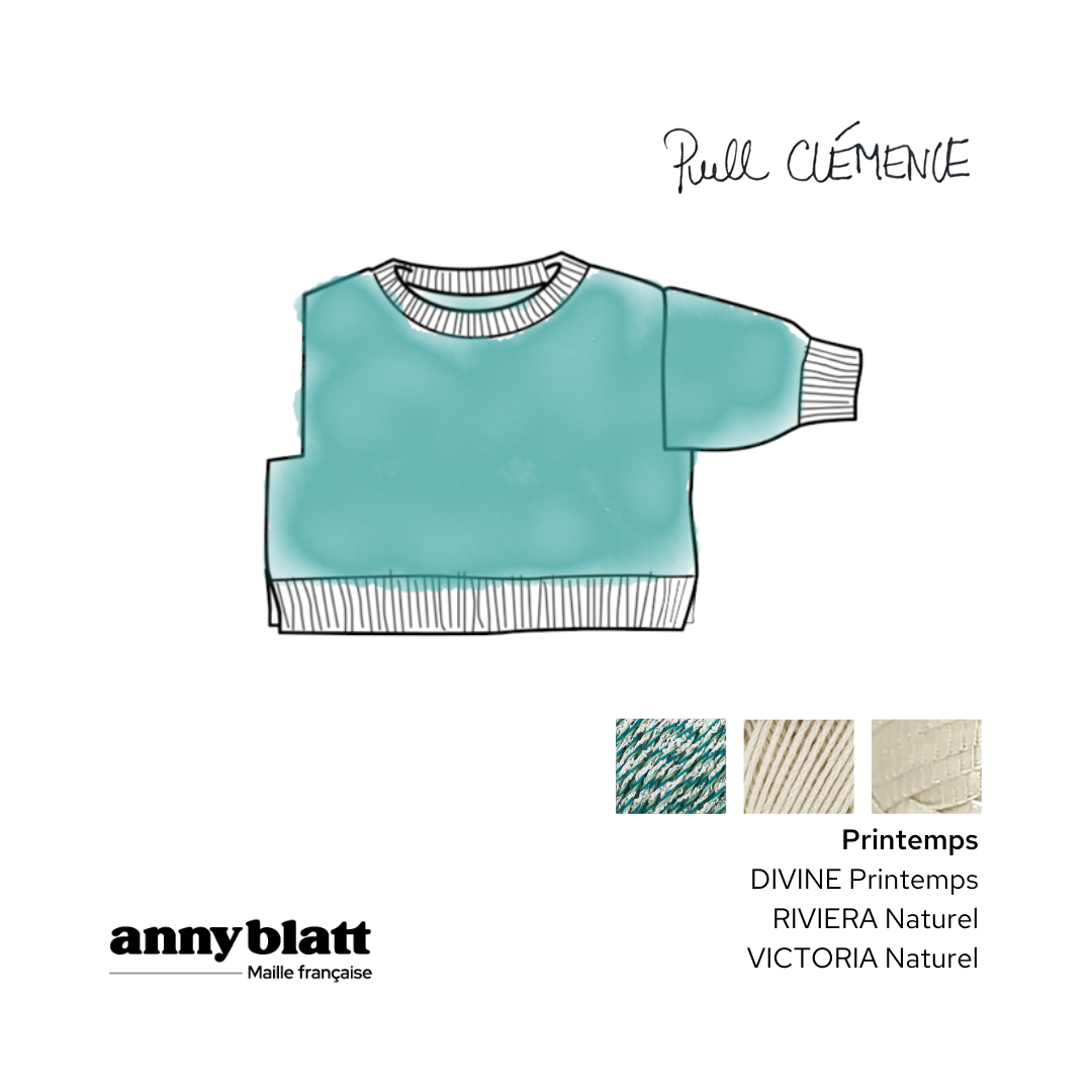 Anny Blatt Divine Clemence kit maglia cotone paillettes