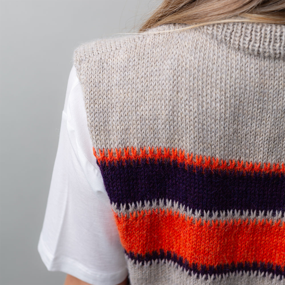 Pascuali Slipped Color vest schema gilet maglia PDF