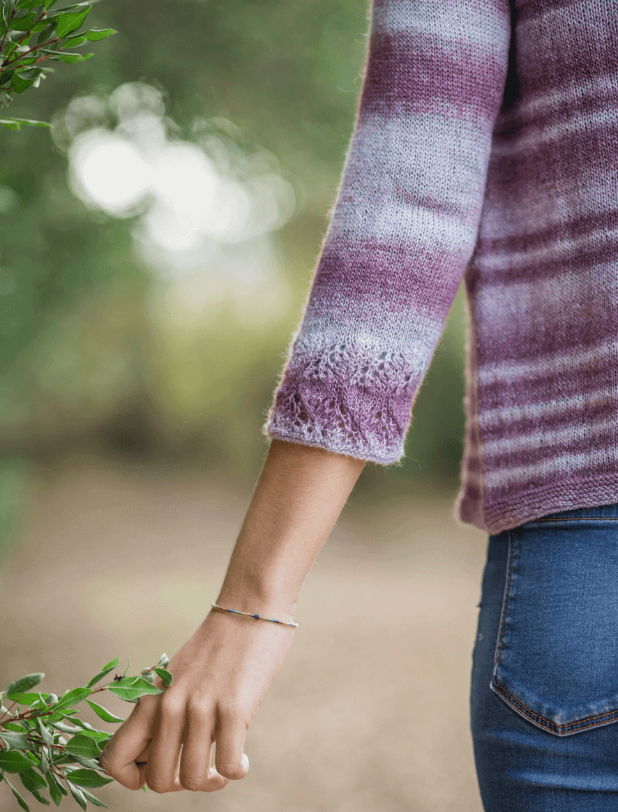 Rosarios4 197 Casaco Tea Cup modello cardigan donna
