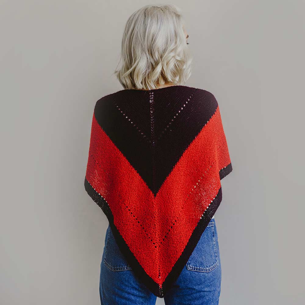 Pascuali Tiava Shawl schema scialle alpaca due colori