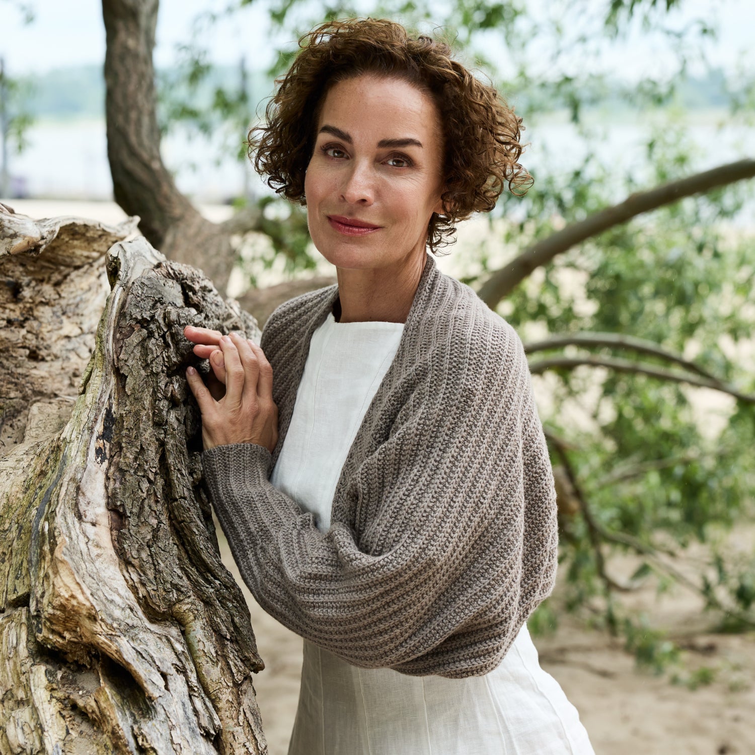 Rosy Green Wool Open Horizon schema maglia bolero
