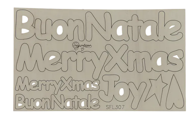 Il Filo di Arianna Formallegra Scritte Natale SFL 307 sagoma 25 cm
