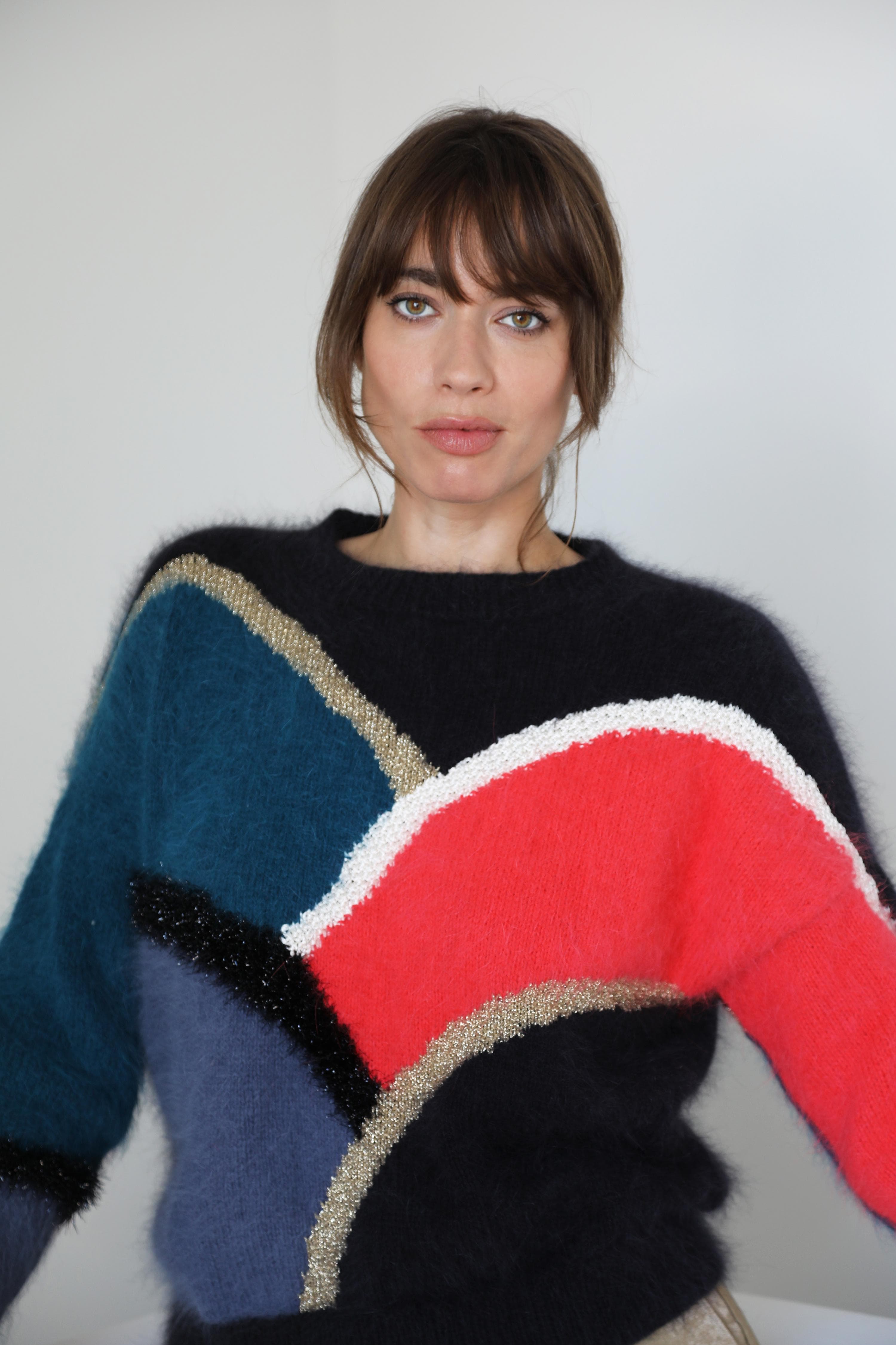 Anny Blatt Lizzy maglione angora capucine