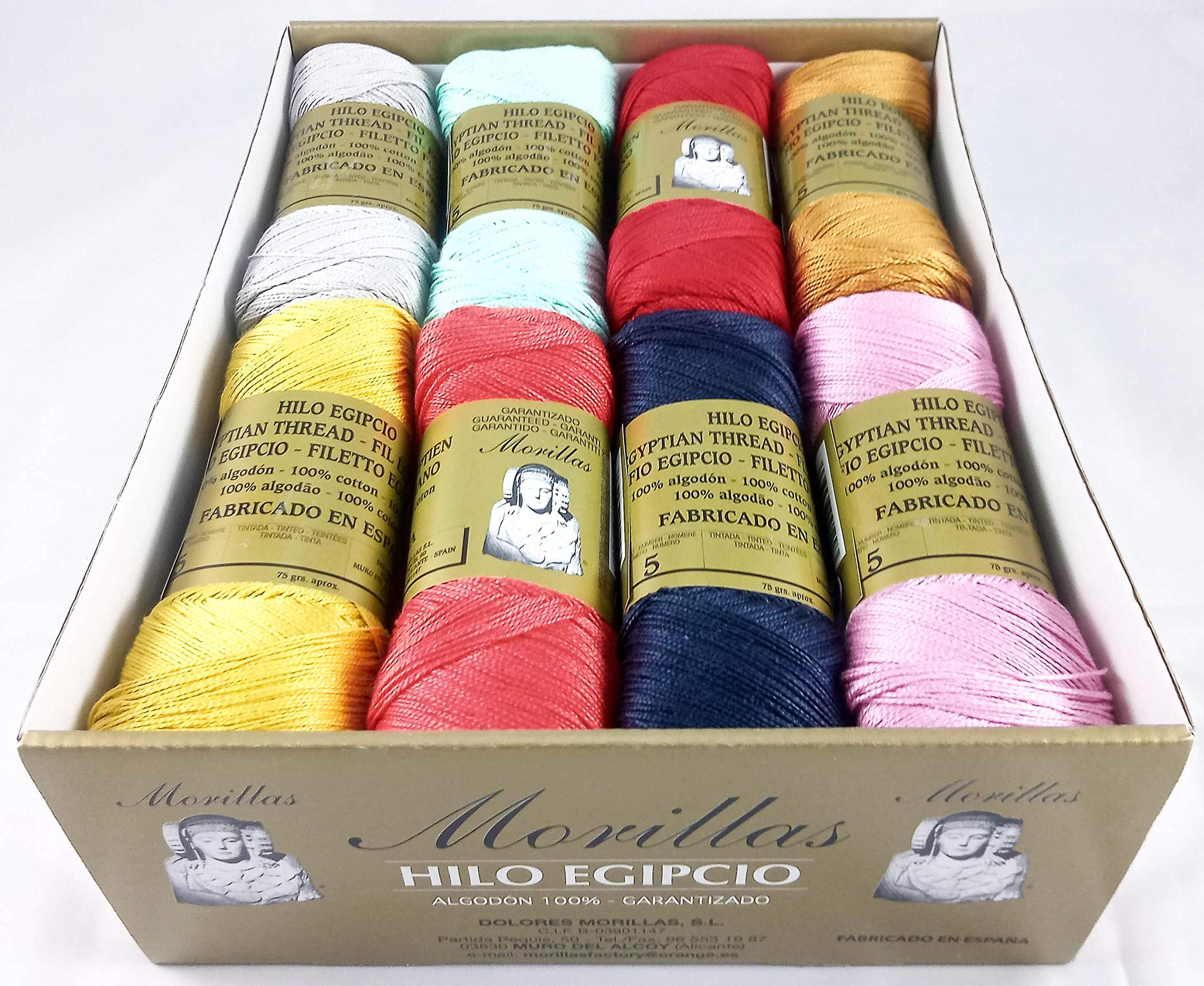 Morillas Zepelines Ne 5/2 cotone perlato assortiti 16pz