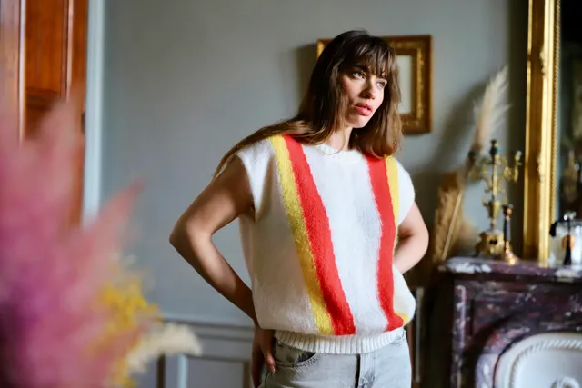 Anny Blatt Sandra top mohair Capucine e Joie