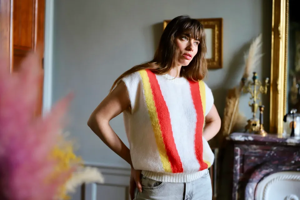 Anny Blatt Sandra top mohair Capucine e Joie