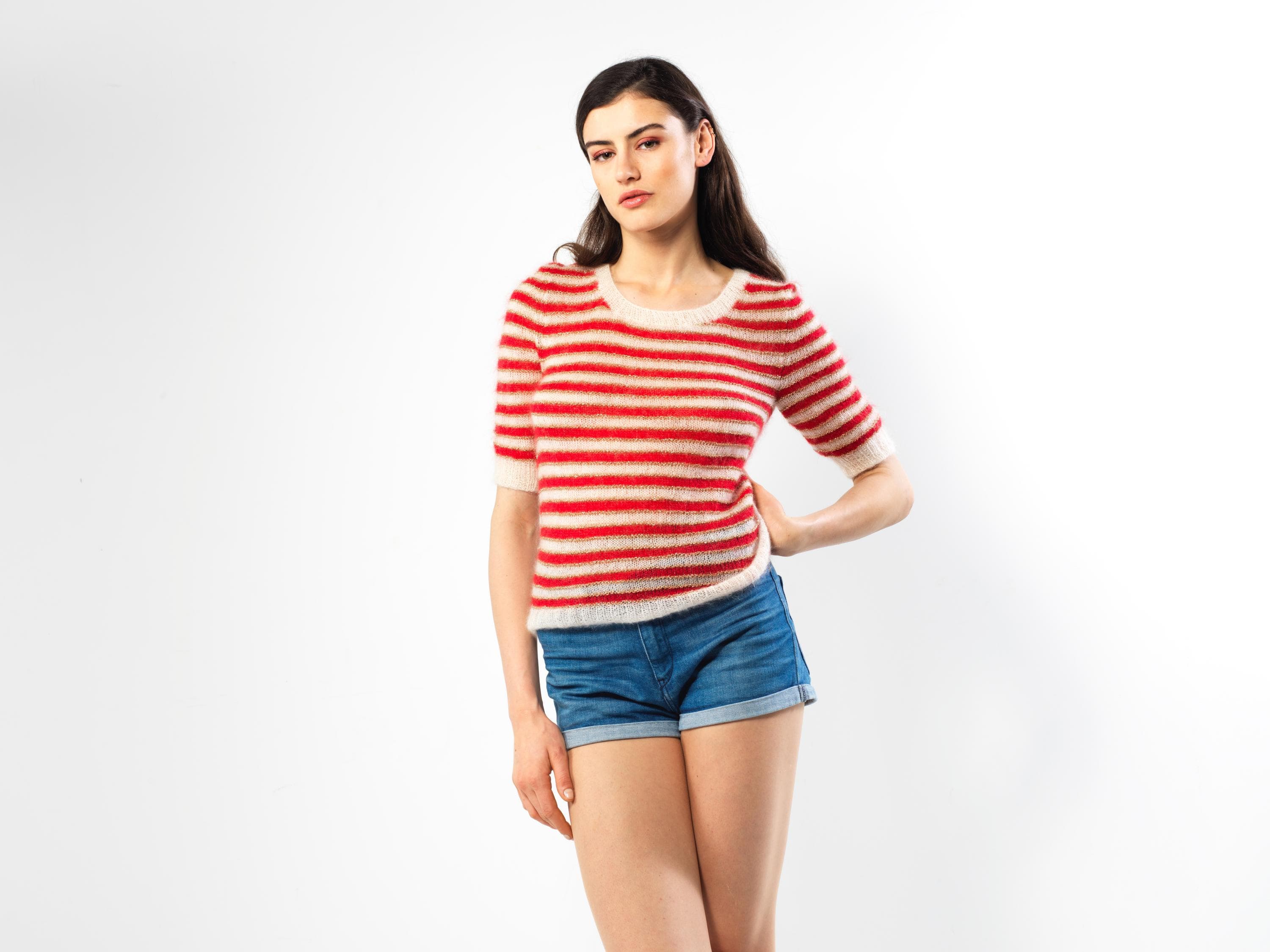 Annyblatt Sofia kit maglia mohair Naturale taglia S