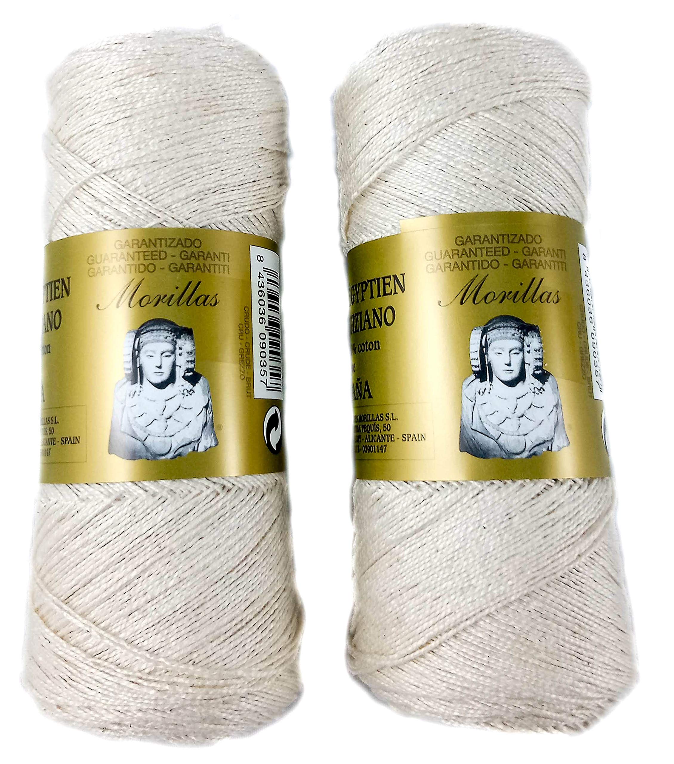 Morillas Zepelines Ne 5/2 filo cotone perlato ecrù 2x100 g