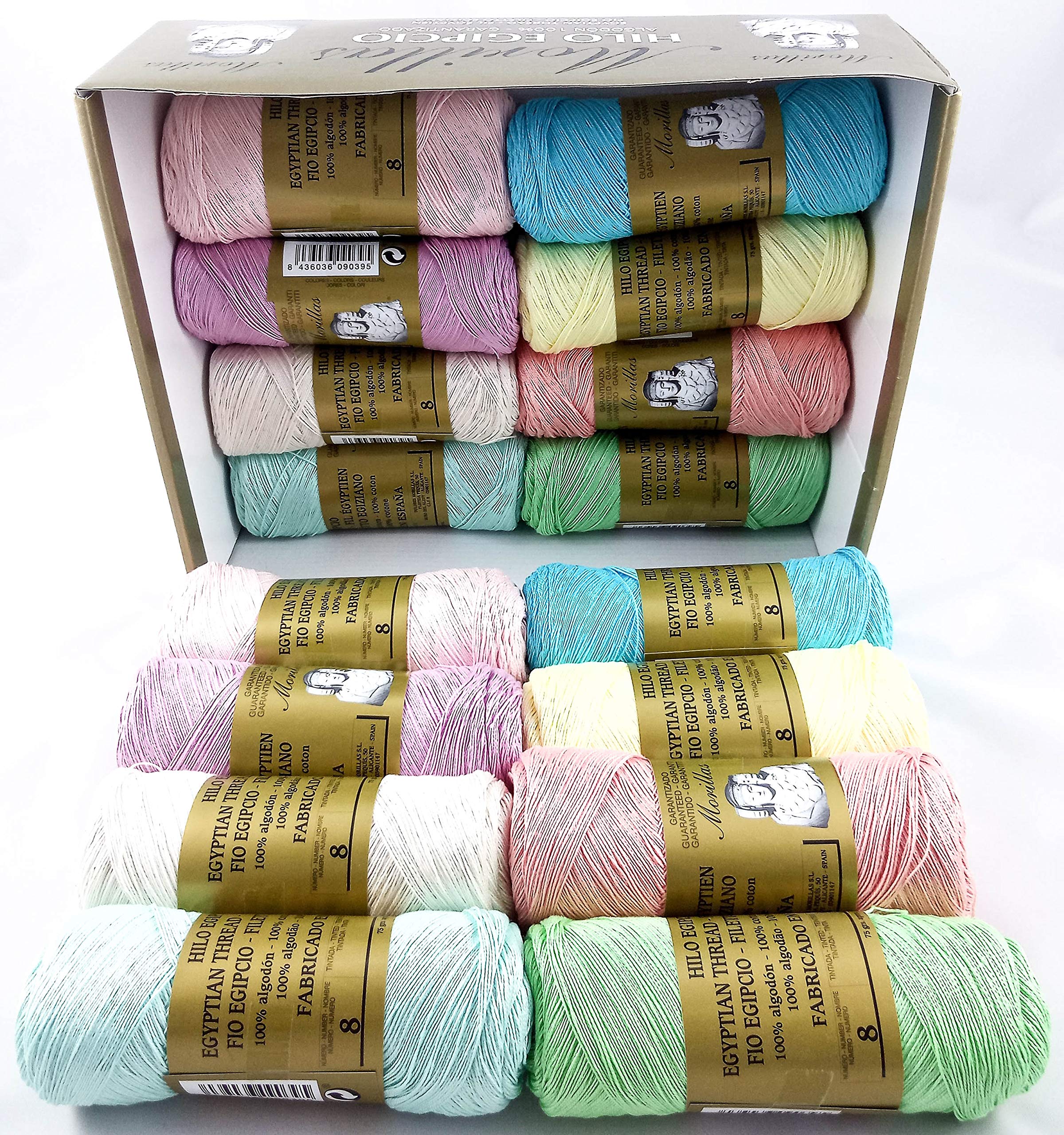 Morillas Zepelines Ne 8/2 cotone perlato 16x75g colori chiari