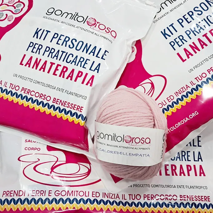 Gomitolorosa Lanaterapia 3 Kit 2 per te 1 sospeso