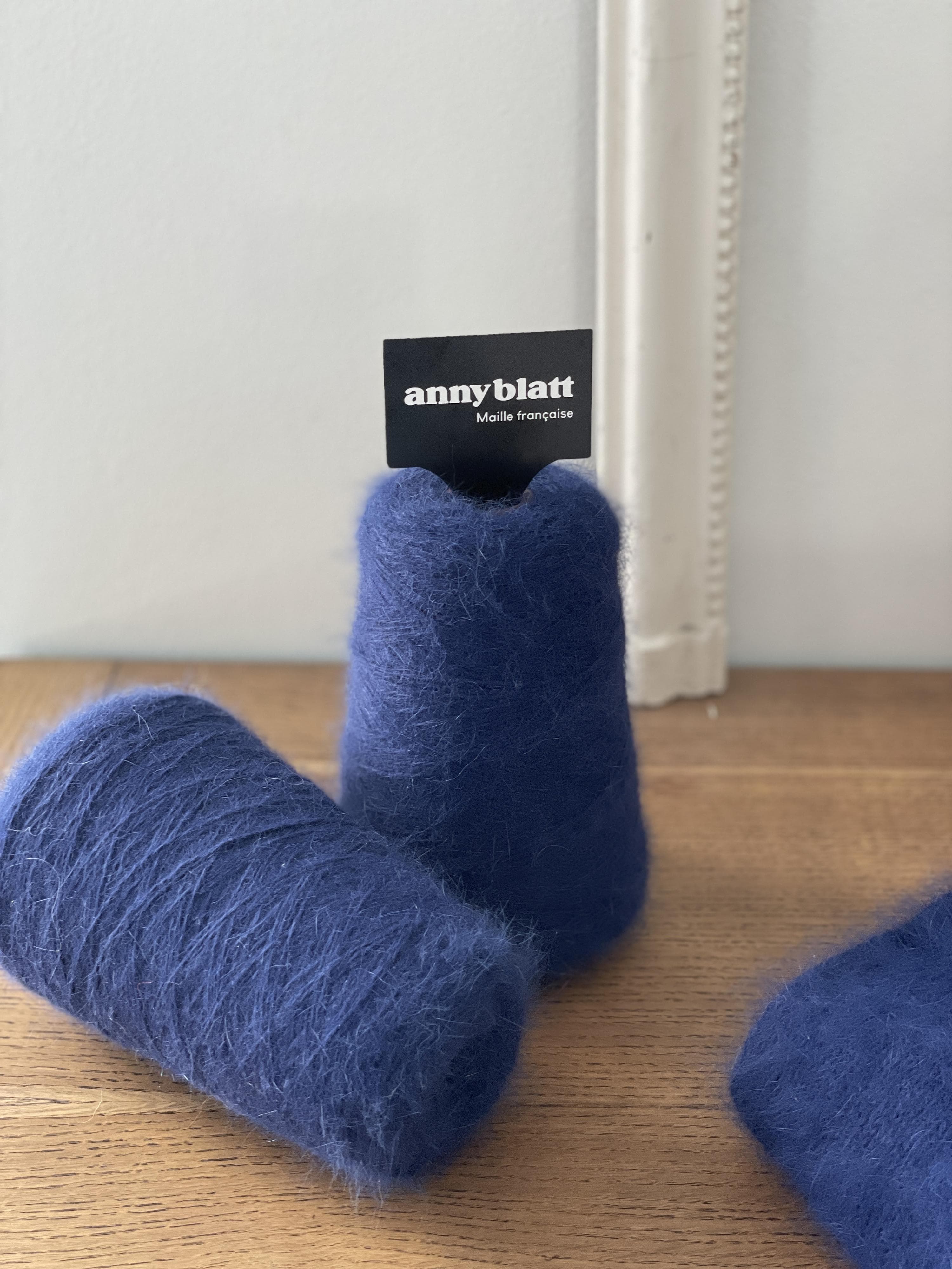Anny Blatt Prestige cono filato angora 300g nero 100% angora