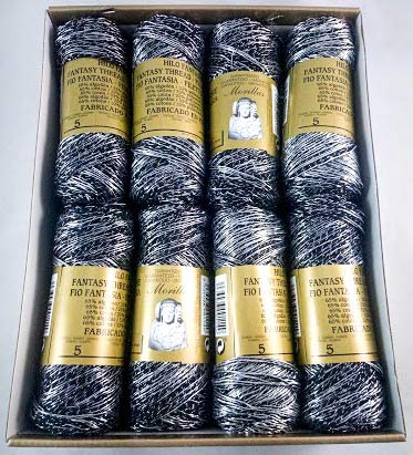 Morillas Zepelines Bombilla N.5 filo uncinetto nero 16x85 g