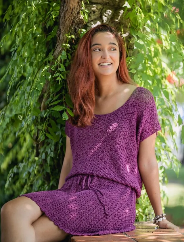 Rosarios4 298 Vestito Caravela schema maglia donna