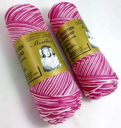 Morillas Zepelines Ne 5/2 cotone perlato rosa 32 x2 multicolore