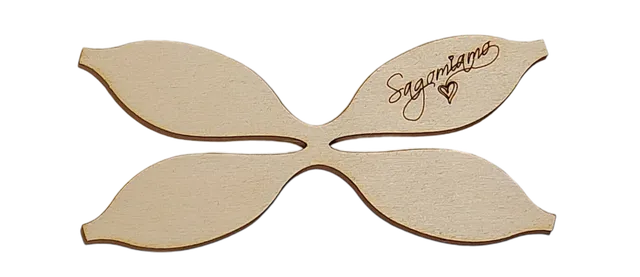 Formallegra SFL111A attrezzo fiocco doppio 7 cm legno