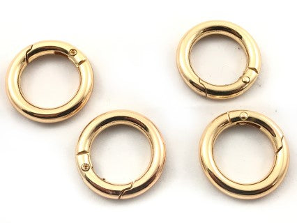 Il Filo di Arianna moschettone anello ventaglio 20mm nichel 4pz