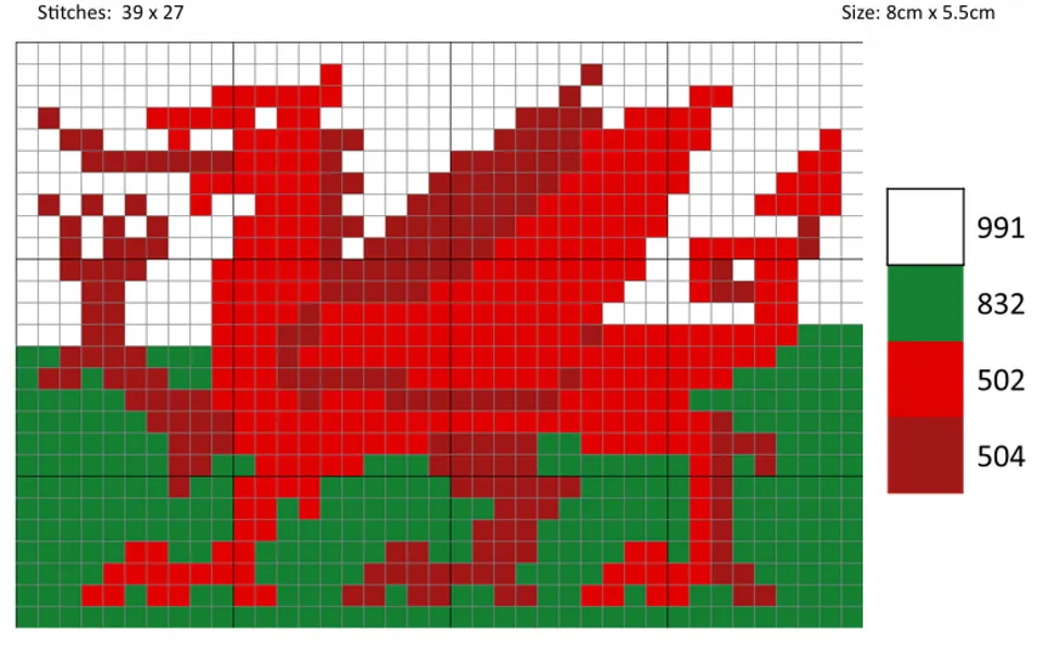 Appleton Bros. Wales Flag kit arazzo bandiera Galles