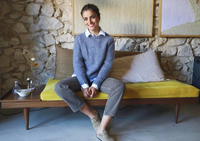 Annyblatt Antonia kit maglia pullover mohair chiné