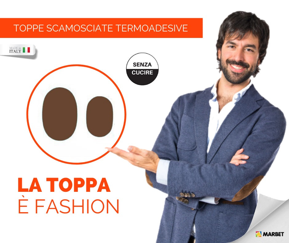 Il Filo di Arianna toppe scamosciate termoadesive nero piccola