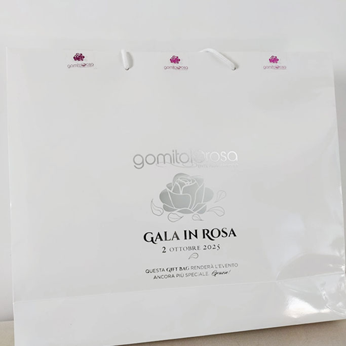 Gomitolorosa Gift Bag 2025 borsa regalo solidale