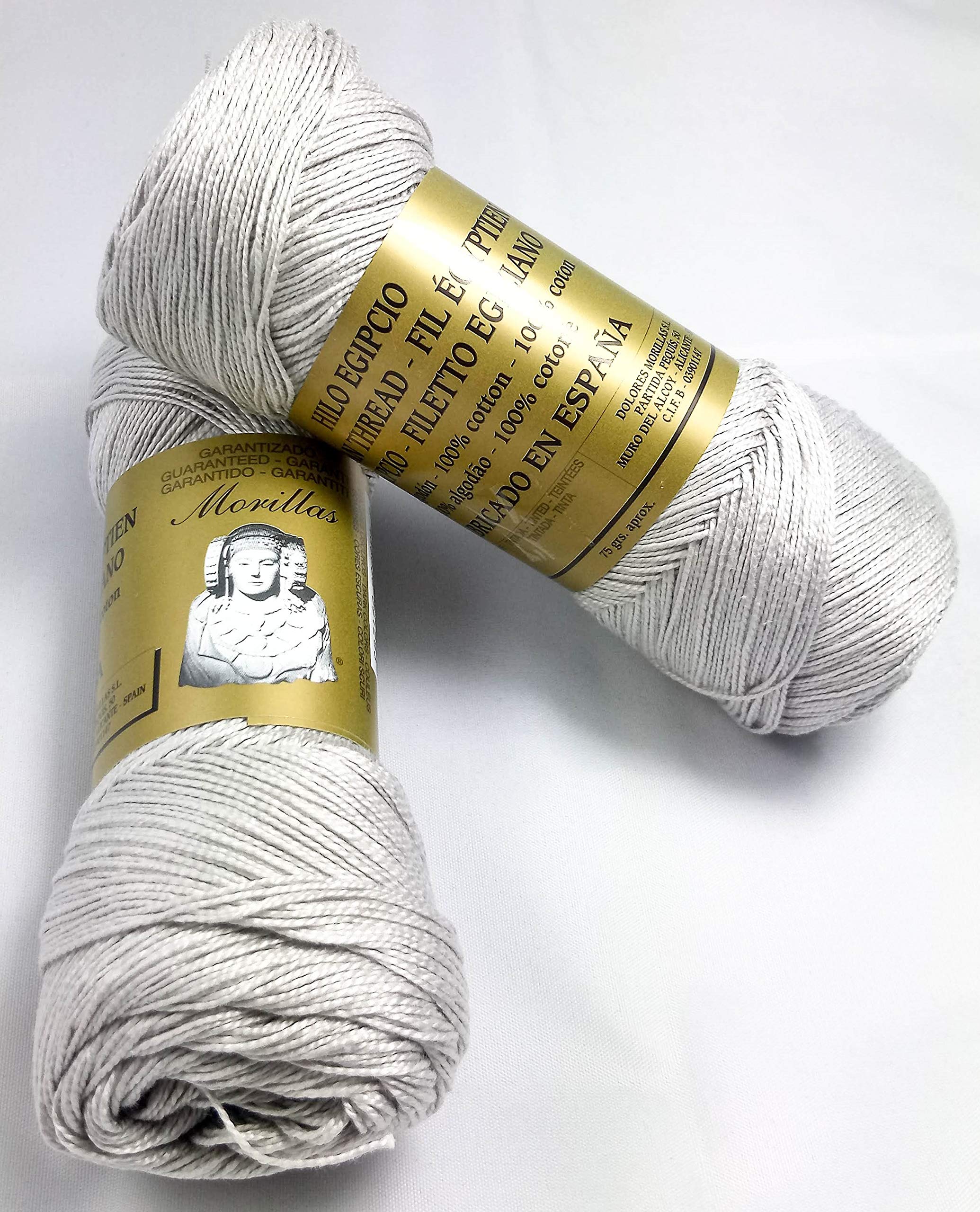 Morillas Zepelines Ne 8/2 filo cotone 2x75 g grigio 38 mercerizzato