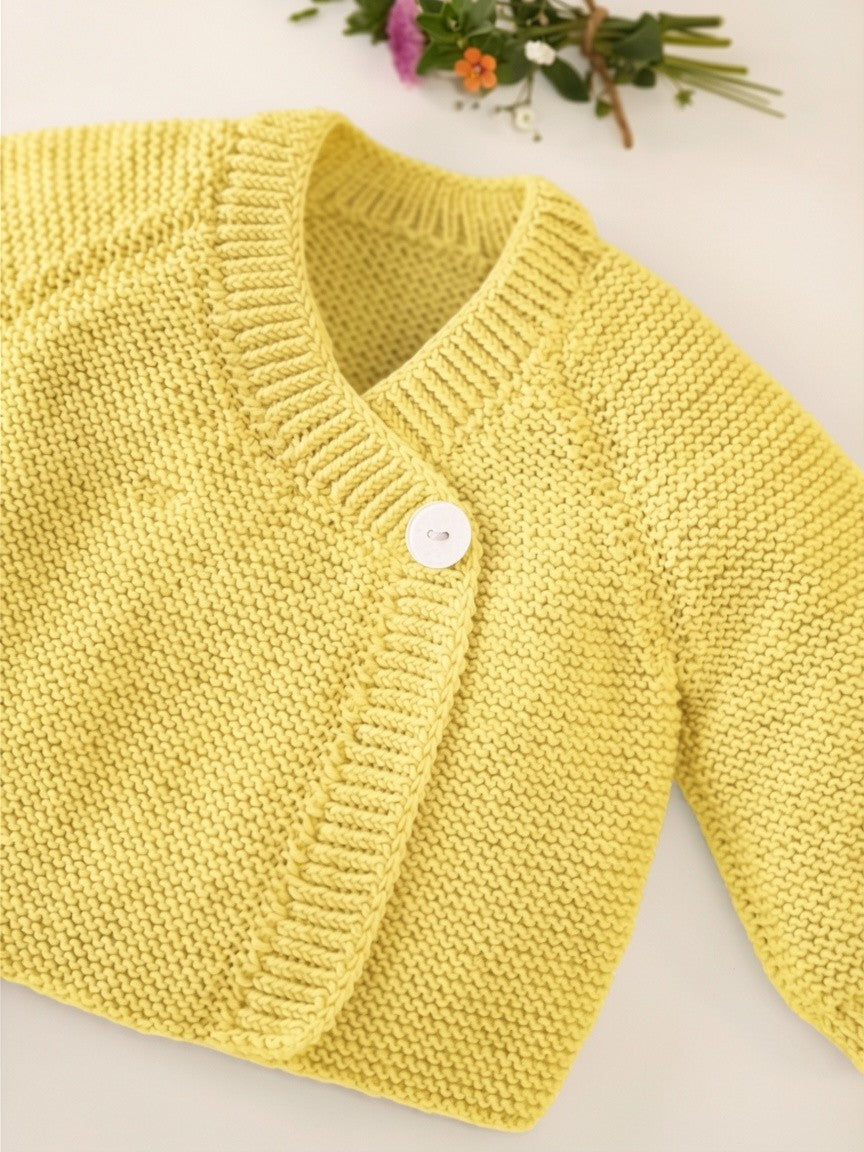 Anny Blatt Baby Myrte kit golfino merino mimosa taglia 1