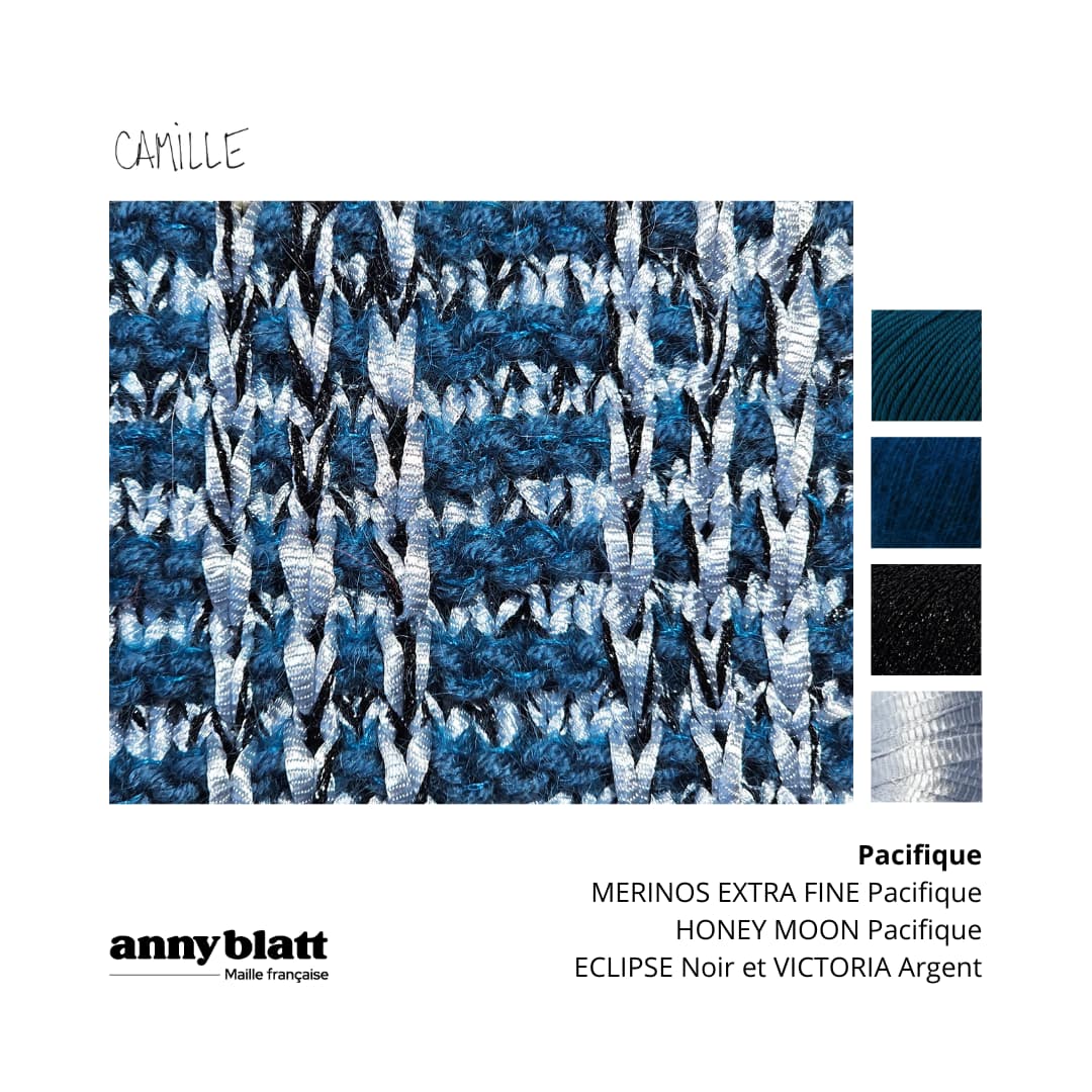 Anny Blatt Camille kit giacca tweed marine