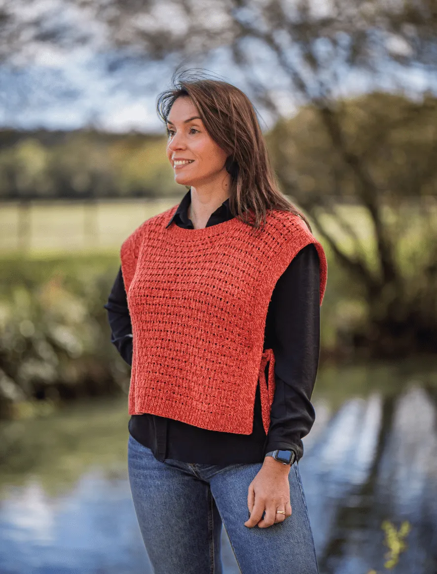 Rosarios4 Colete Amieira modello gilet donna