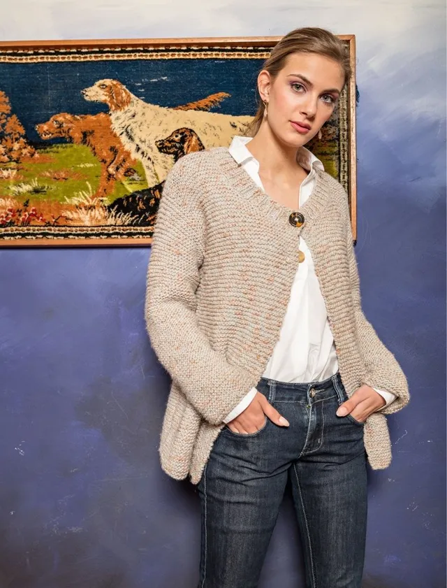 Rosarios4 237 Playback cardigan donna maglia