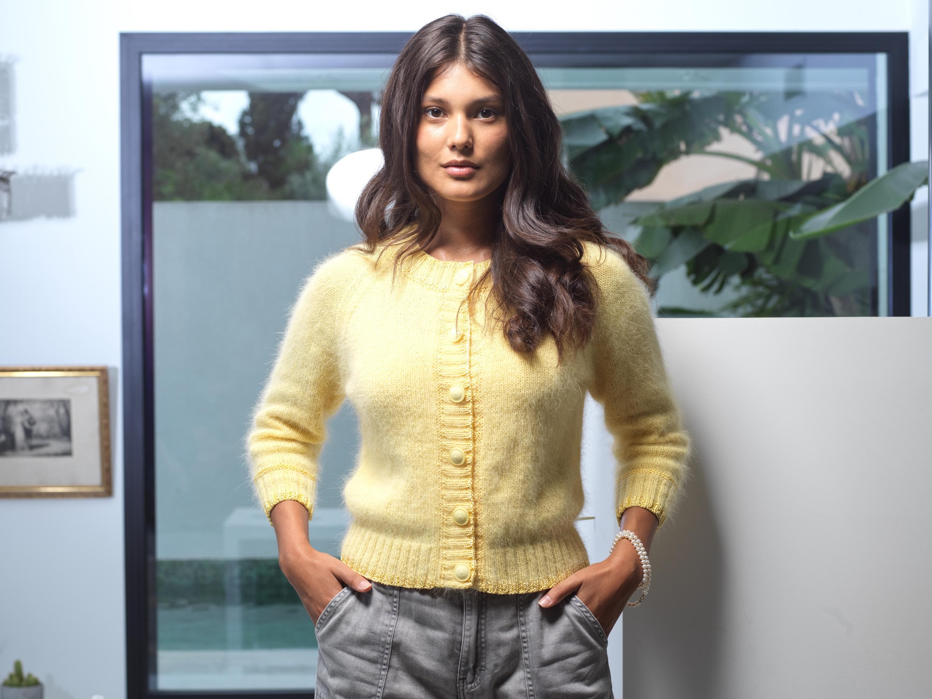 Anny Blatt Angora Douceur Clotilde kit cardigan