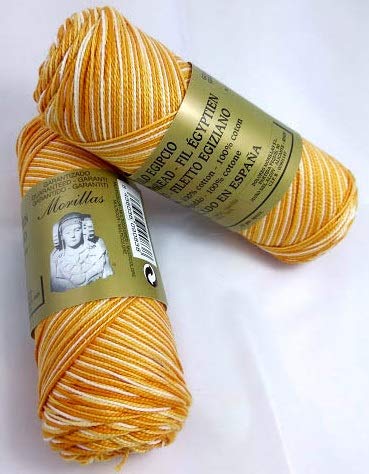 Morillas Zepelines Ne 8/2 cotone perlato giallo 28 2x75 g multicolore