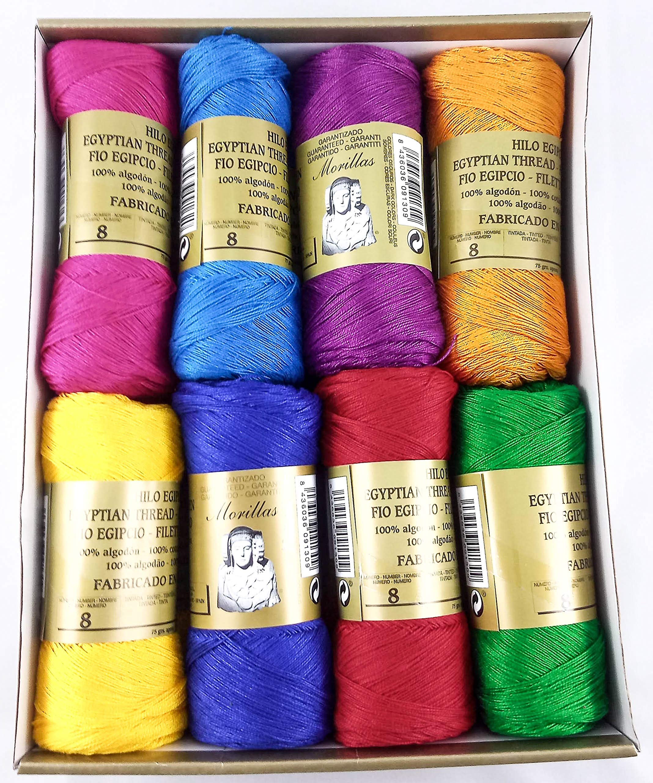 Morillas Zepeline Ne 8/2 filo cotone perlato 16pz scuri