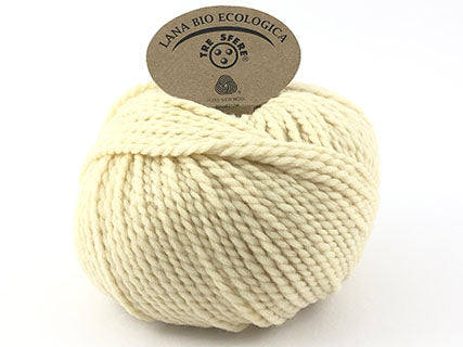 Il Filo di Arianna Bio Ecologica gomitolo lana panna 01 100 g