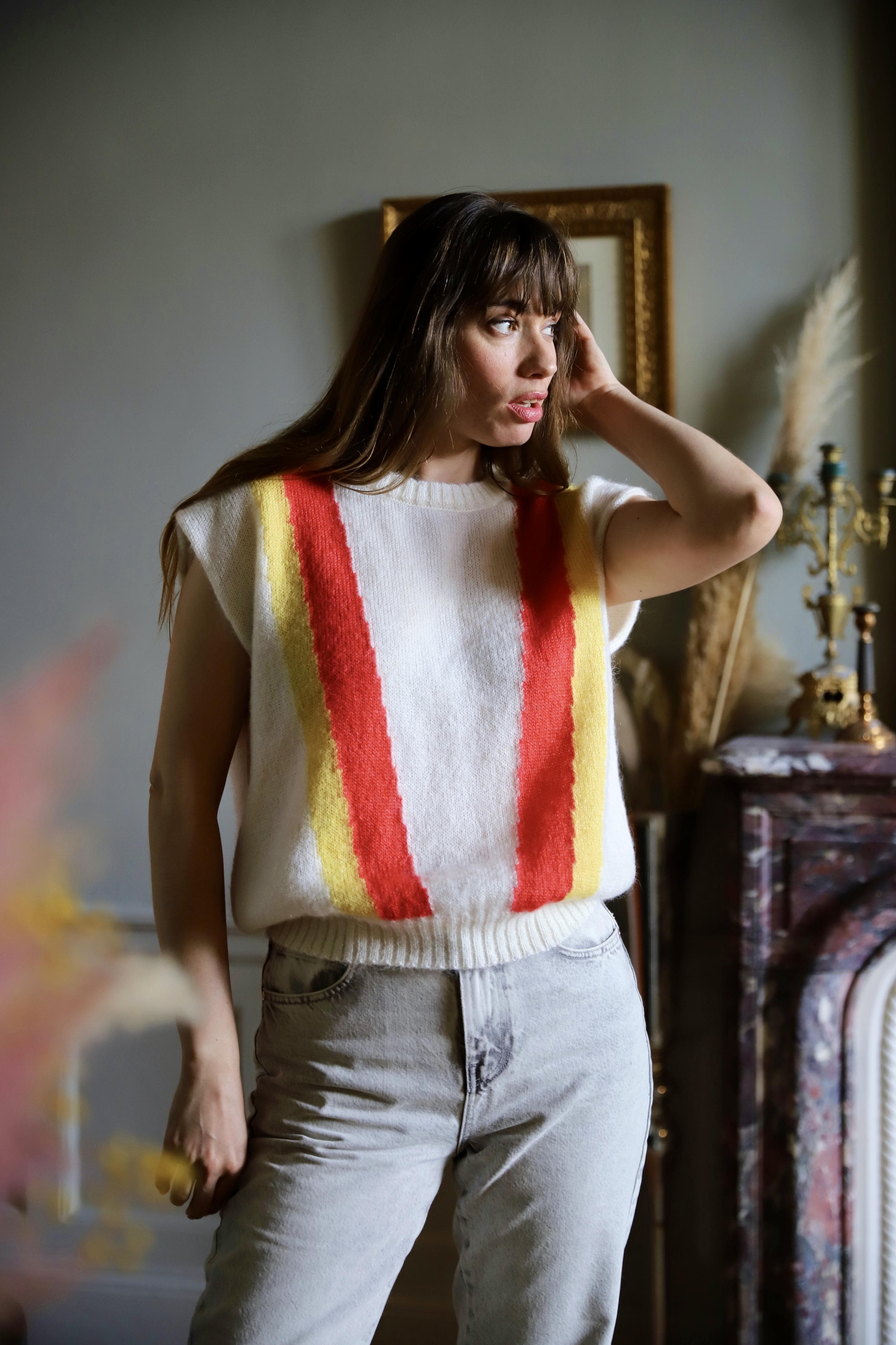 Anny Blatt Sandra top mohair Capucine e Joie