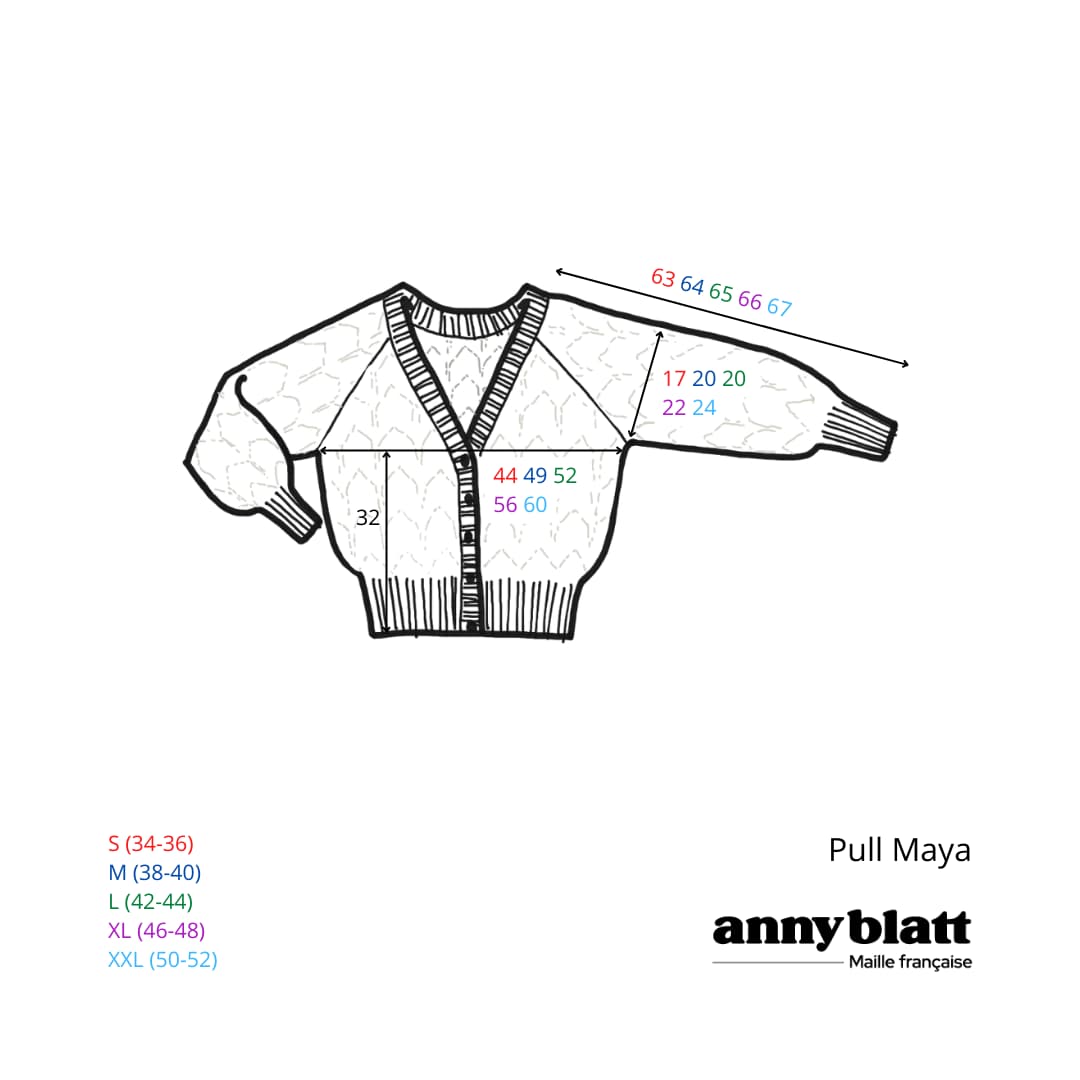 Annyblatt Maya gilet traforato kit mohair Naturale S